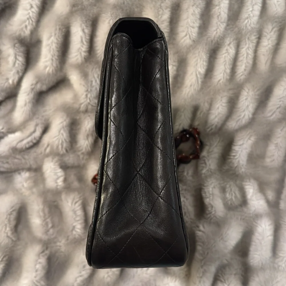 SOLD Chanel Tortoiseshell Lambskin Maxi Flap Bag - Picture 8 of 17